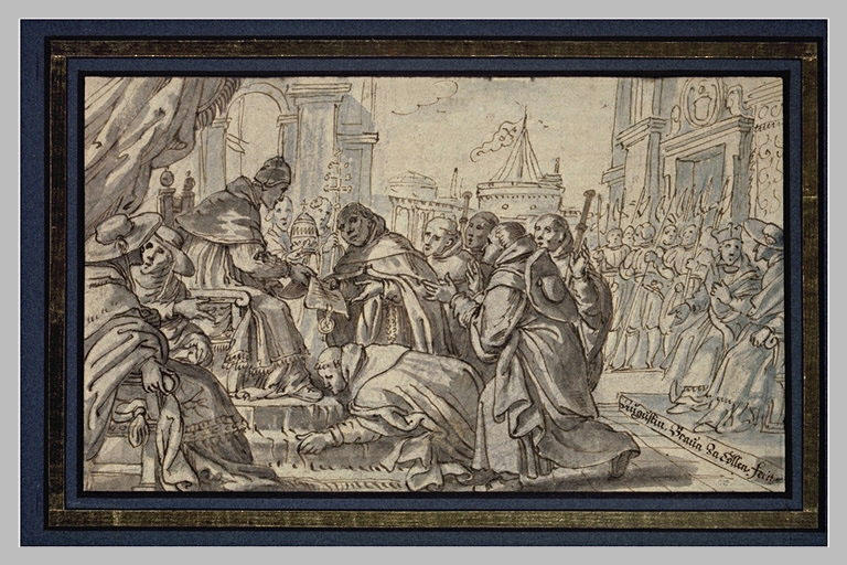 Le pape Honorius III approuvant la charte des Dominicains