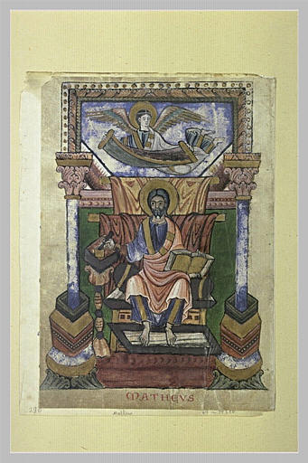 Page d'évangéliaire : saint Matthieu