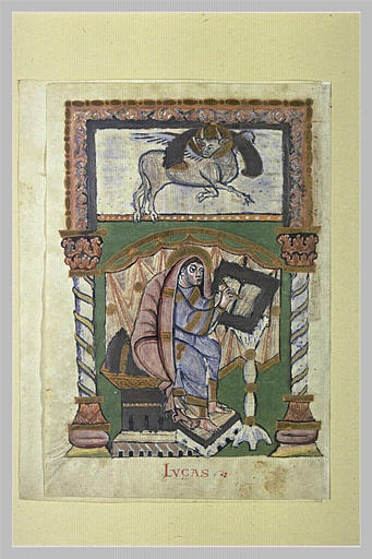Page d'évangéliaire : saint Luc