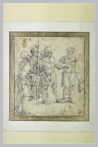 Groupe de cinq hommes armés