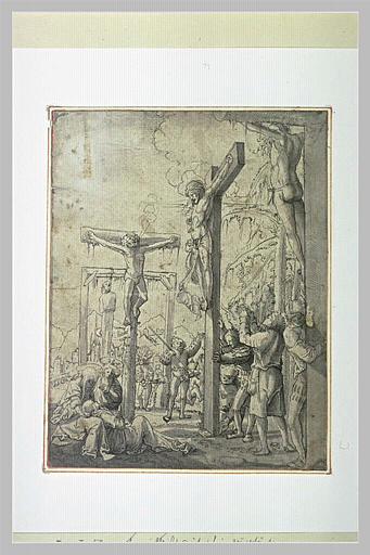 Le Christ sur la Croix entre les deux larrons