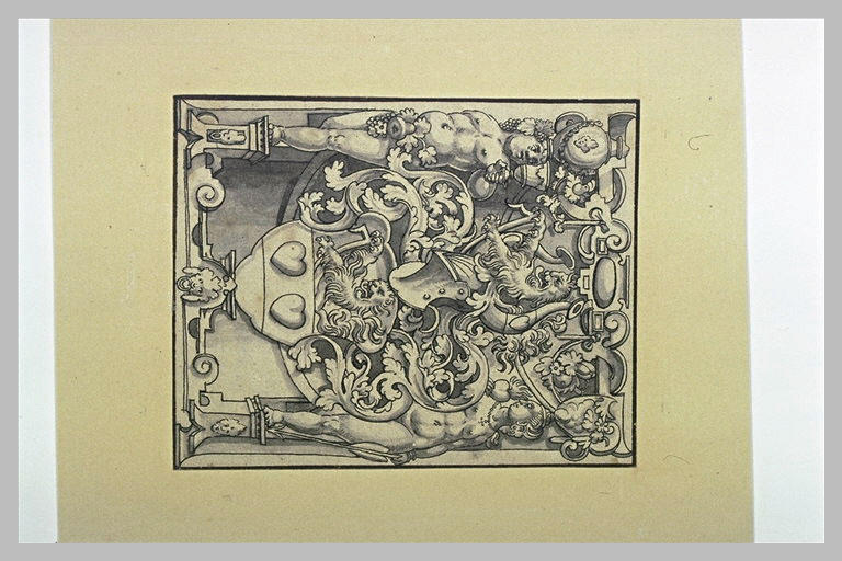 Armoiries dans un encadrement