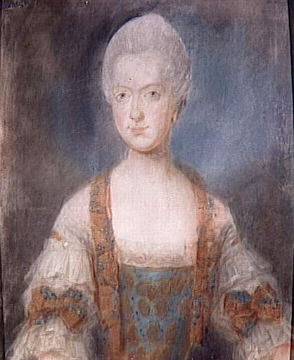 Portrait de Marie-Amélie, archiduchesse d'Autriche ; Marie-Amélie-Josèphe-Jeanne-Antoinette (1746-1802), archiduchesse d'Autriche (autre titre)