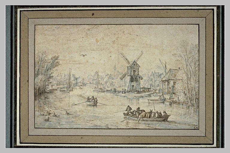 Rivière traversant une ville