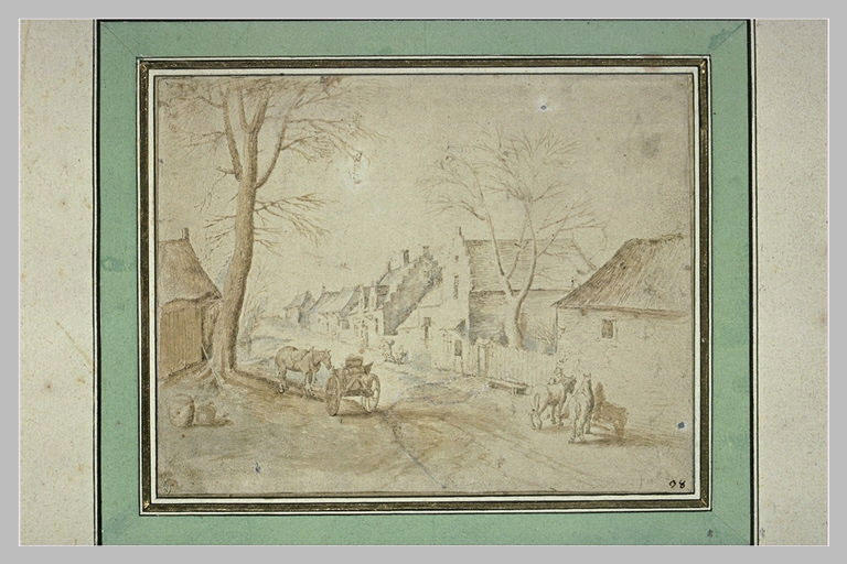 Route dans un village, Cruybeke