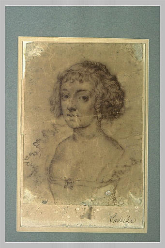 Portrait d'une jeune dame en corsage décolleté