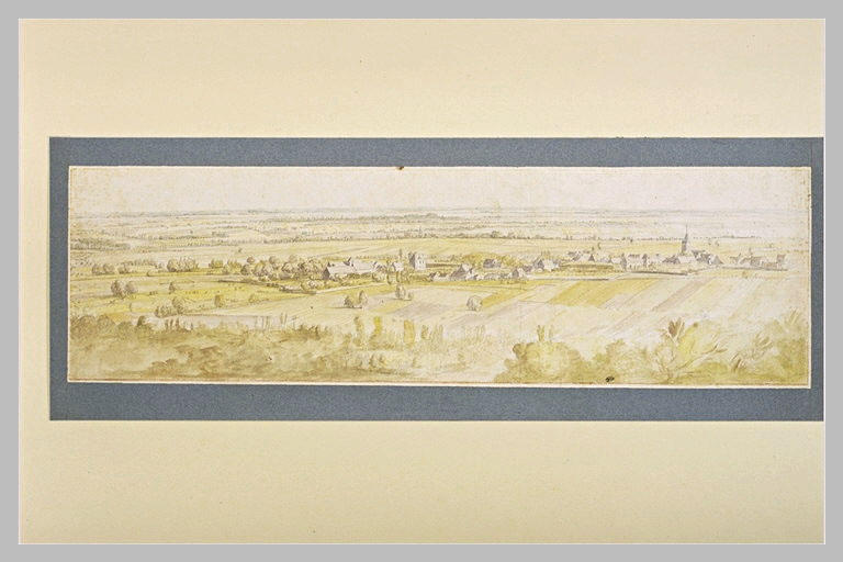 Vaste plaine cultivée