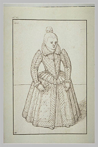 Fillette vue de trois quarts à droite