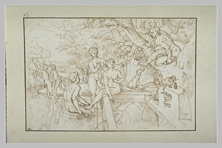 Diane surprise au bain par Actéon