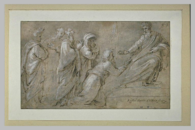 Adonias implorant la grâce de Salomon