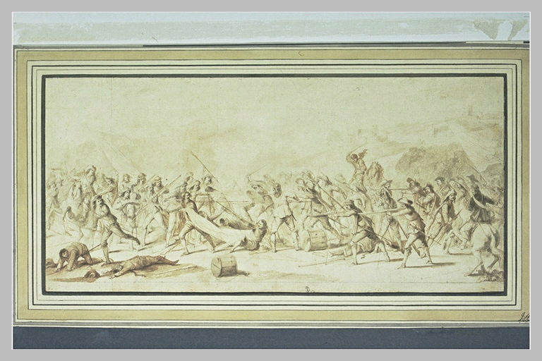 Combat de fantassins armés du mousquet