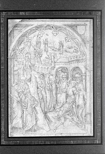 Scènes des martyres de sainte Barbe