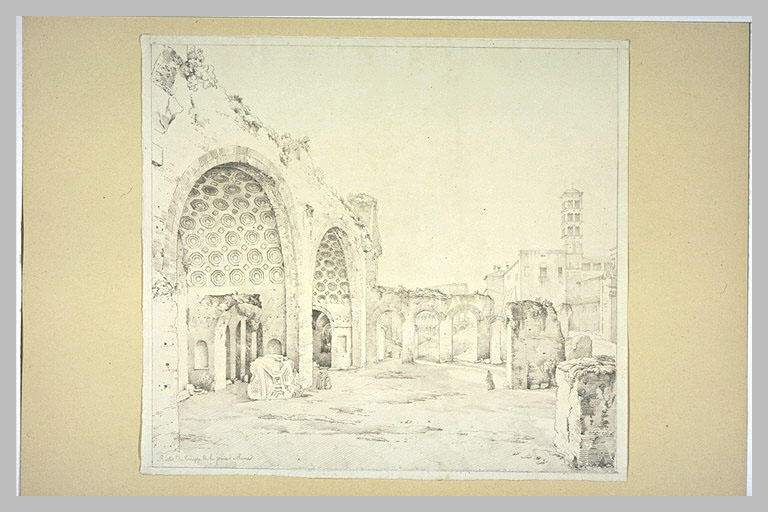 Vue des ruines du Temple de la Paix