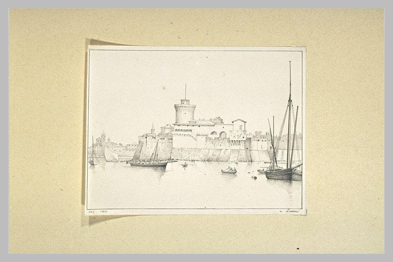 Vue d'un fort à Livourne