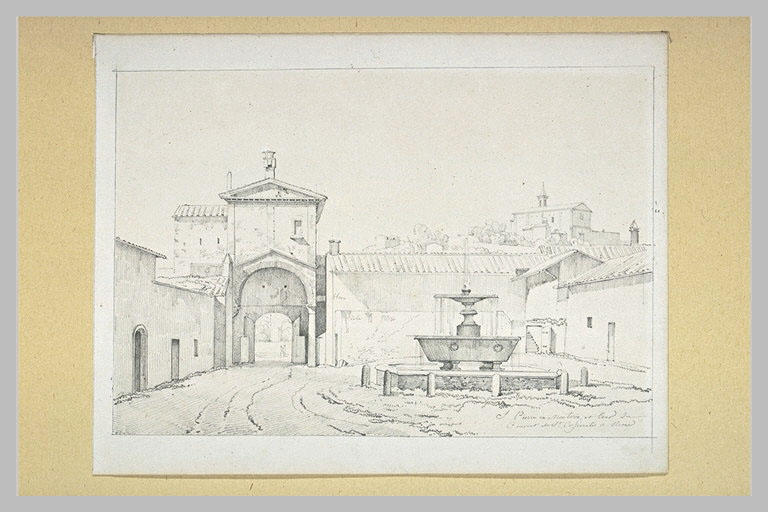 Cour intérieure du couvent de Saint-Cosimato, à Rome