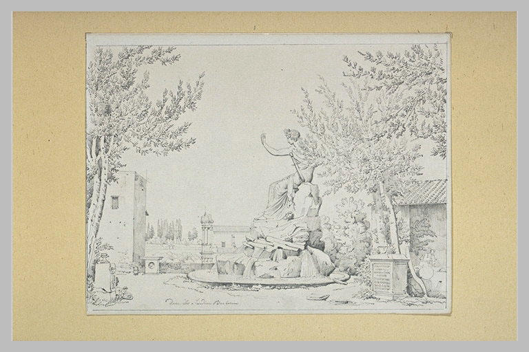 La fontaine Saint-Apollon dans les jardins Barberini