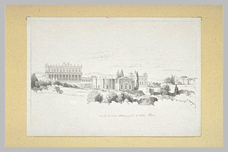 Vue de la villa Albani