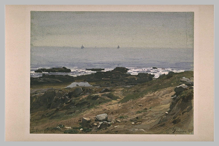 La mer, aux environs du bourg de Batz en Bretagne