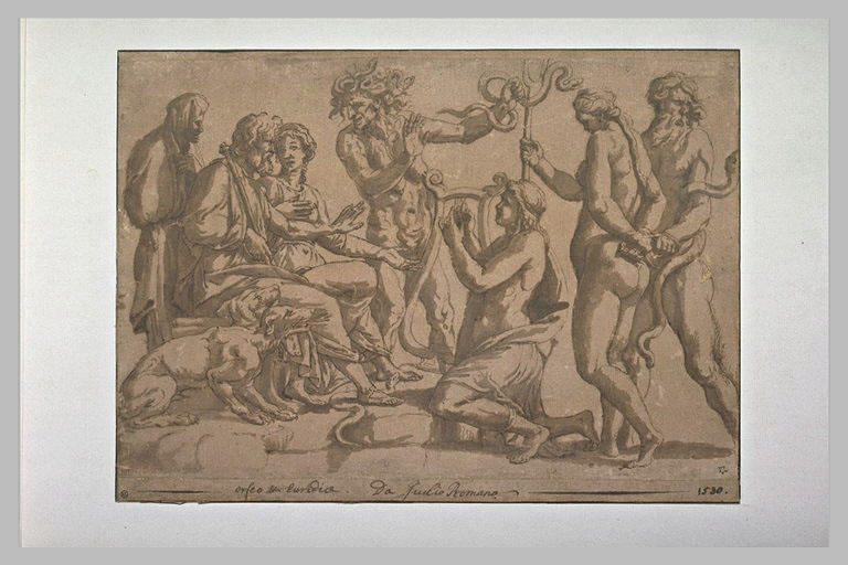 Orphée charmant Pluton et Proserpine de sa lyre