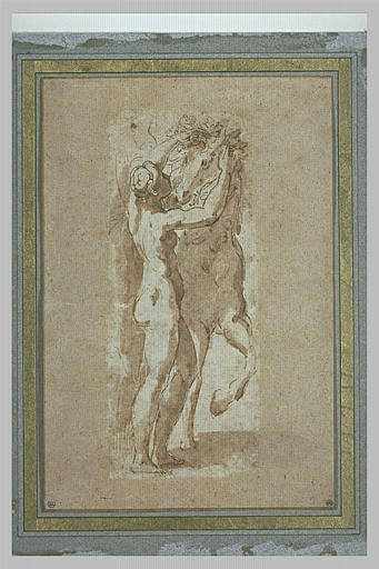 Philyra et Saturne, sous la forme d'un cheval