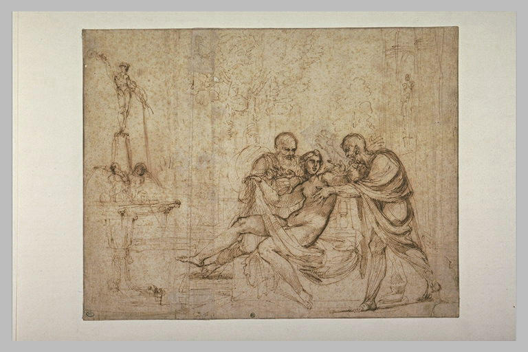 Suzanne au bain surprise par les deux vieillards