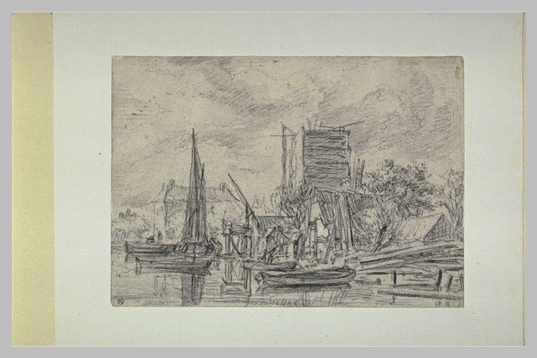Vieux chantier sur un canal