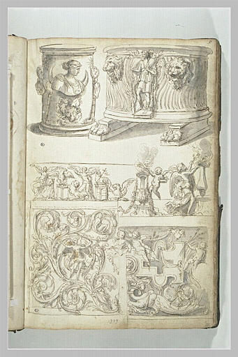 Six études d'antiques et de motifs décoratifs