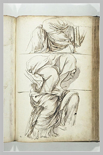 Trois études de draperies