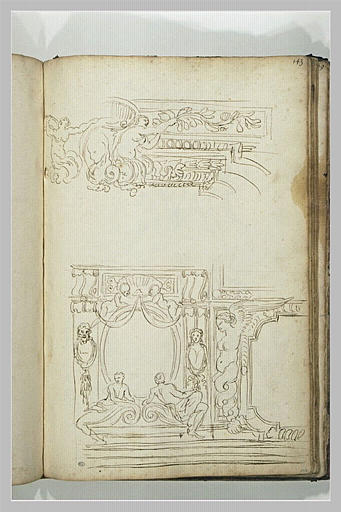 Motifs d'architecture avec chimères