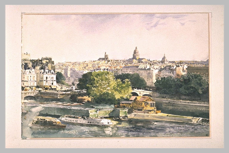 Paris et la Seine vus du Louvre