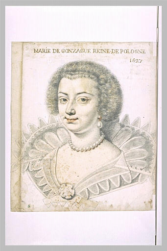 Portrait de Marie de Gonzague, reine de Pologne