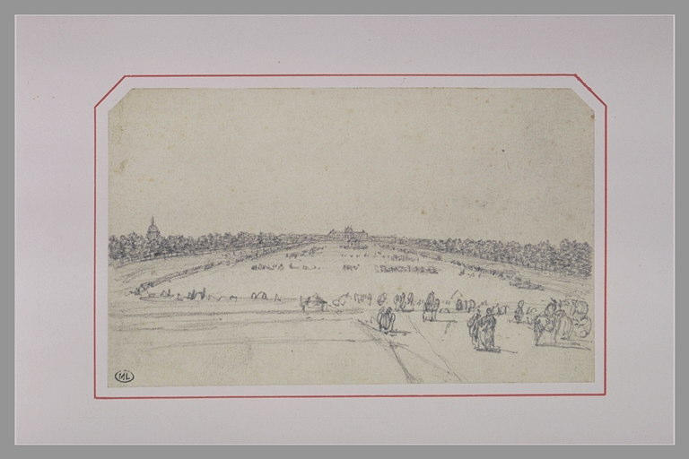 Vue du Champ-de-Mars à Paris