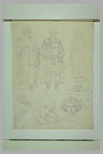 Mont Athos, monastère de la Grande Lavra. Etude des fresques du réfectoire