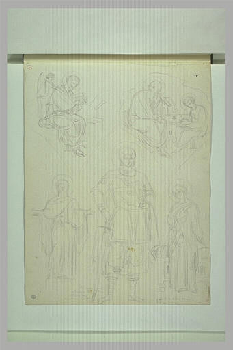 Mont Athos, Karyès, fresques de l'église du Protaton : figures de saints
