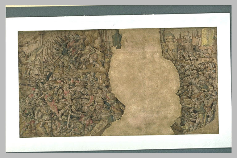 Debarquement des grecs ; première bataille devant Troie