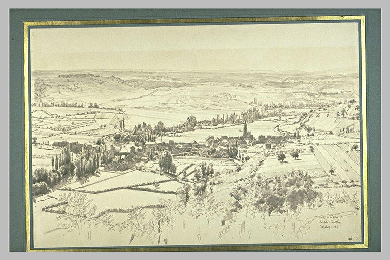 Vue de la terrasse de Vézelay