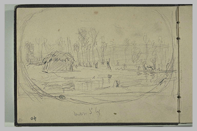 Paysage sur la route de Saint-Cyr