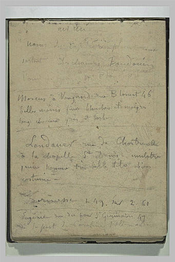 Notes manuscrites
