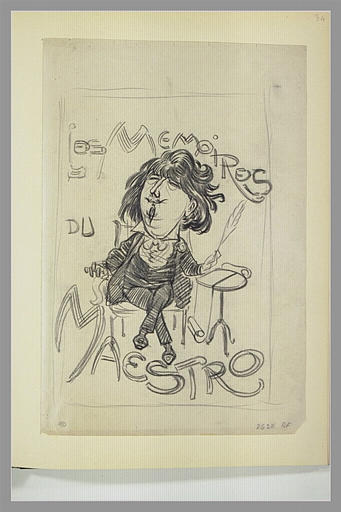 Composition pour la couverture du recueil : Les mémoires d'un maestro