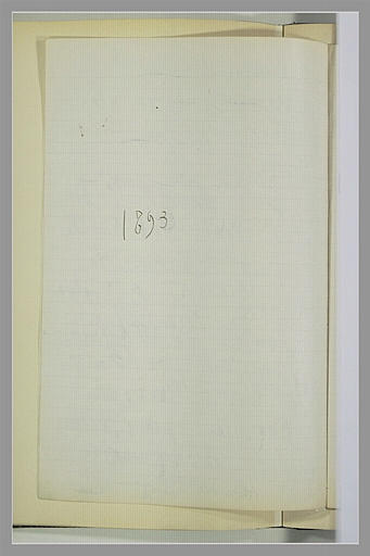 Note manuscrite : 1893