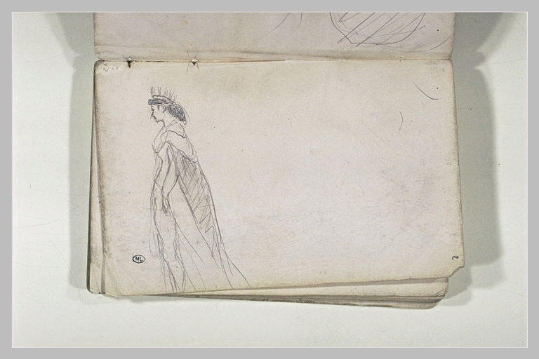 Femme couronnée, tournée vers la gauche