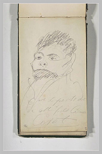 Caricature de Corot par lui-même