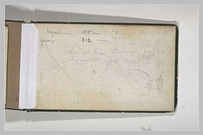 Croquis et notes manuscrites