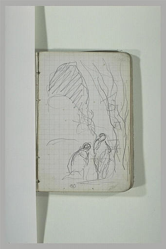 Figures prés des arbres