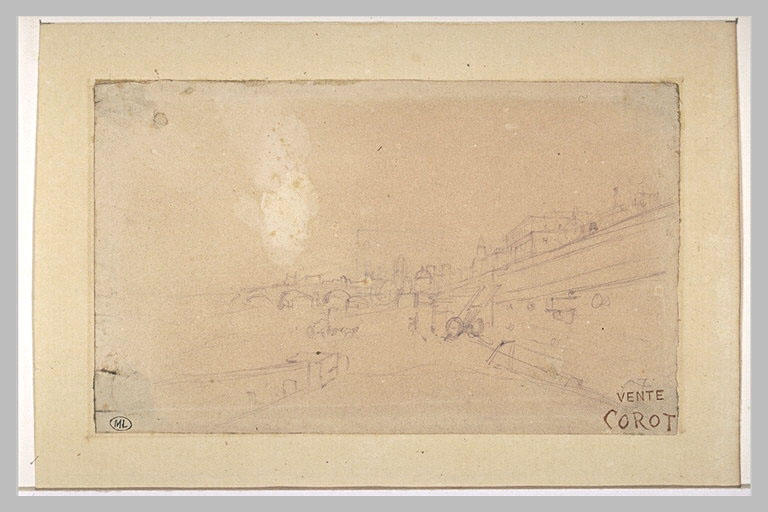 La berge de la Seine au quai Conti