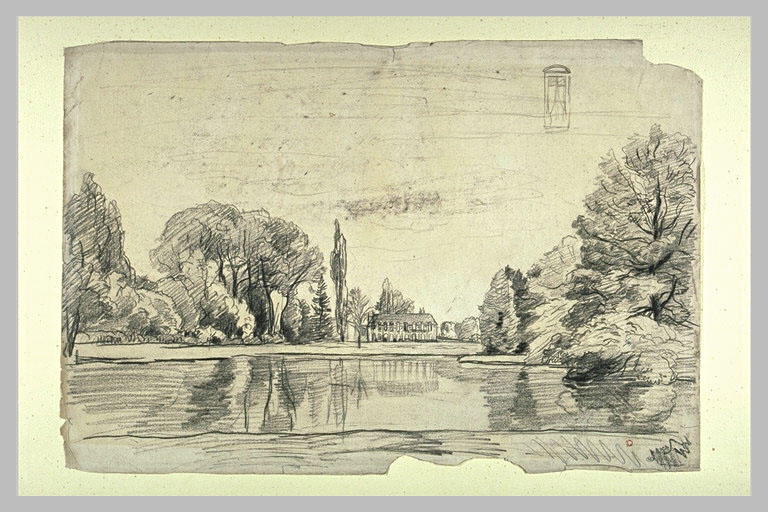 Vue d'un château à Chalans