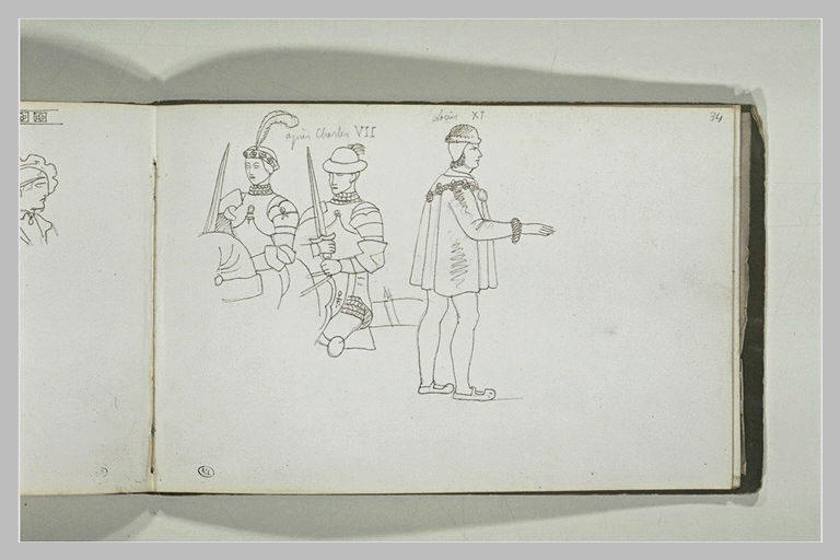 Etudes d'après des miniatures médiévales