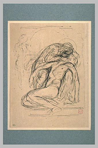 La Vierge embrassant le visage du Christ mort