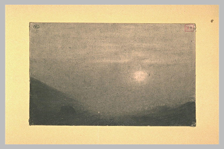 Paysage nocturne : effet de lune