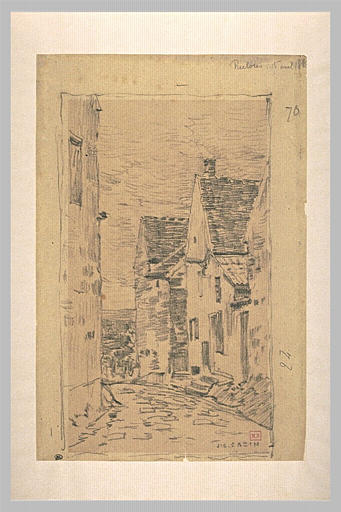 Rue traversant le village de Recloses